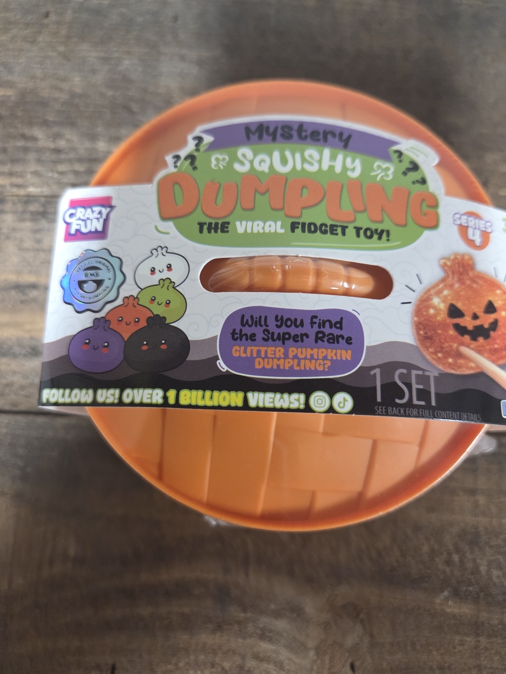 RMS Mystery Squishy Dumpling Viral Fidget Toy - Orange